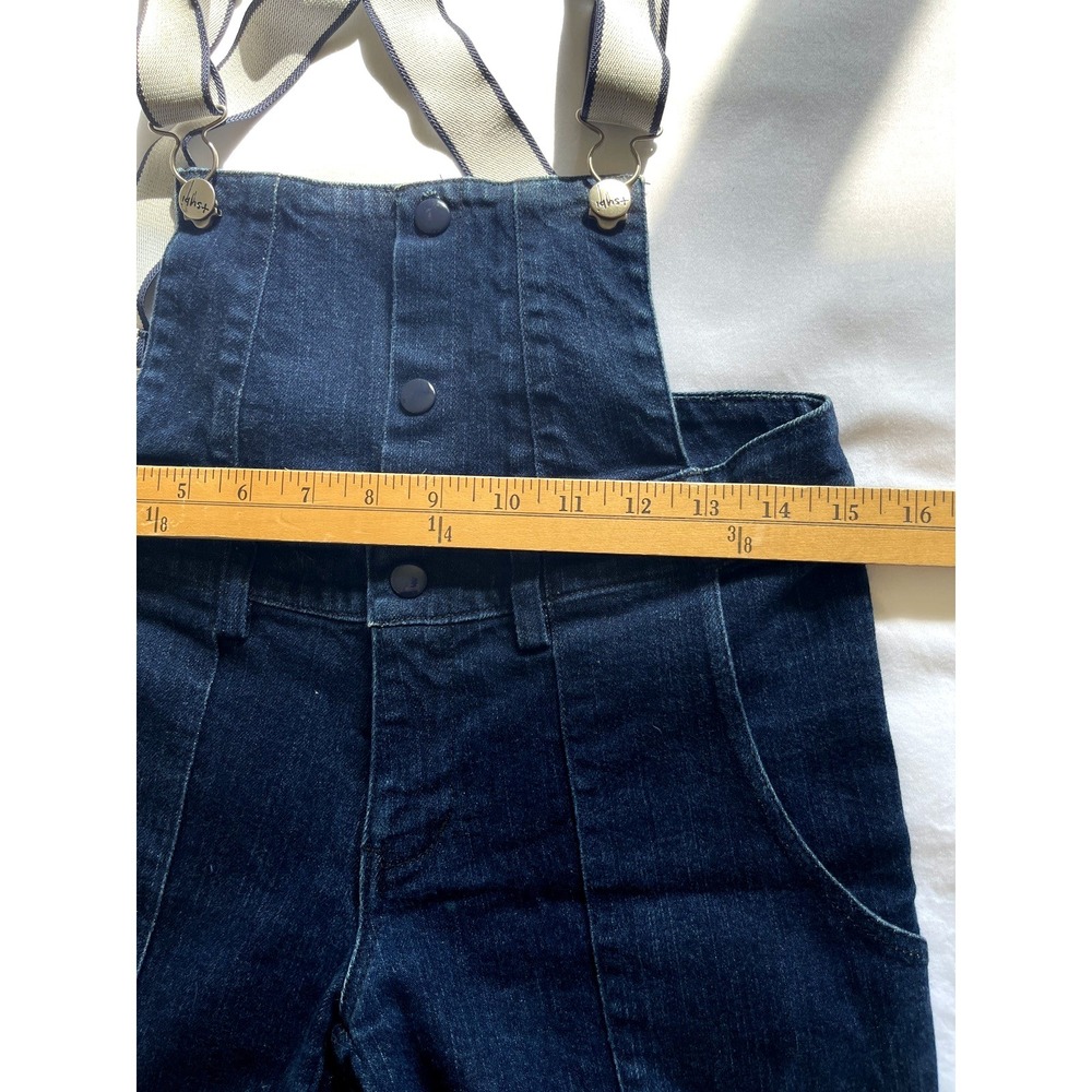 Ksubi Womens Denim Skinny Bib Overalls Size US 4 Blue Wash  Zip Ankle Retro - Picture 13 of 16